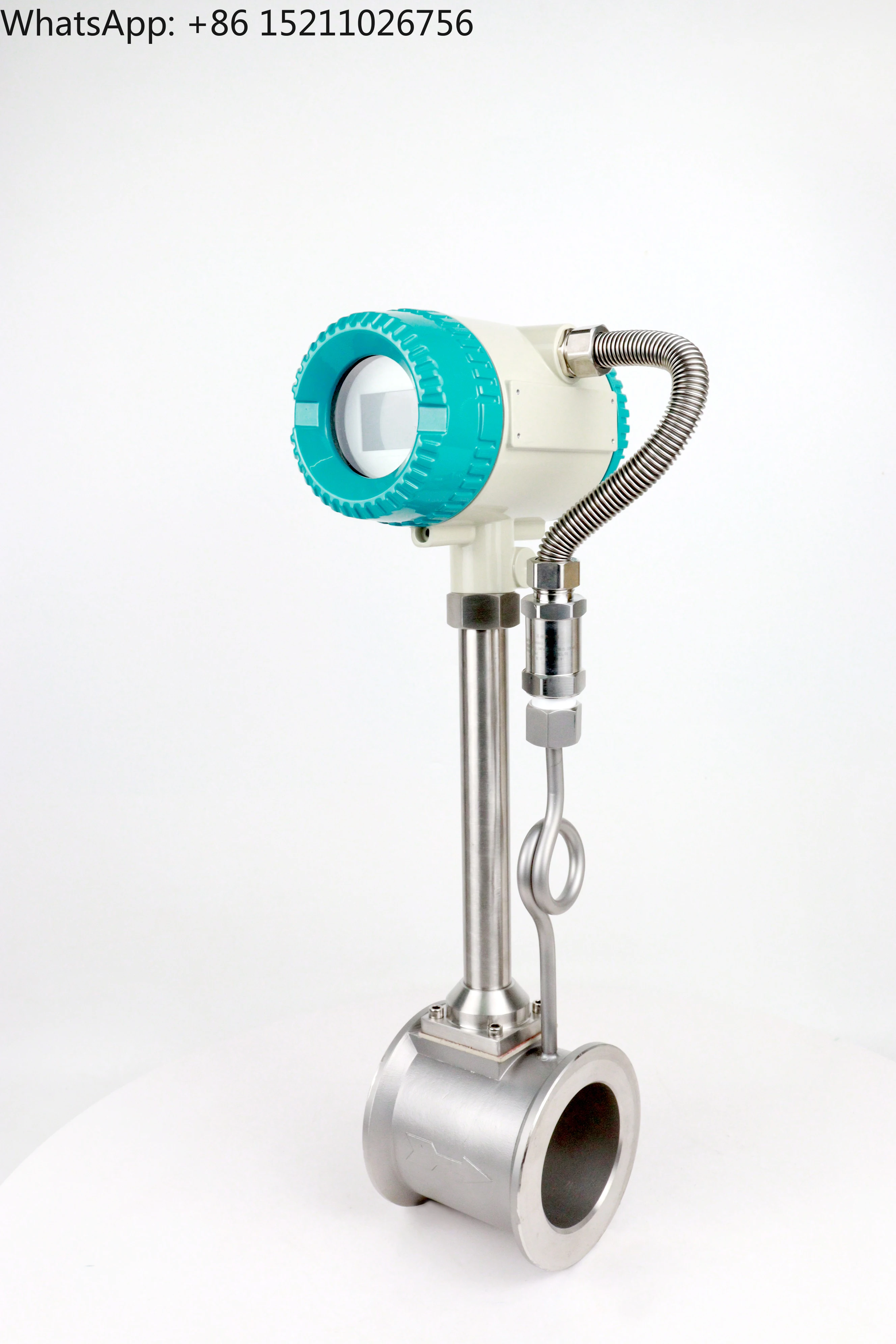 Steam Gas Air Flowmeter Precession Remote Display Plug-in Vortex Flowmeter Liquid Swirl Gas Compressed air 4-20ma Flowmeter