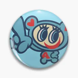 Angel Blue Mascot  Customizable Soft Button Pin Cute Clothes Collar Badge Metal Funny Women Jewelry Gift Cartoon Lapel Pin Hat