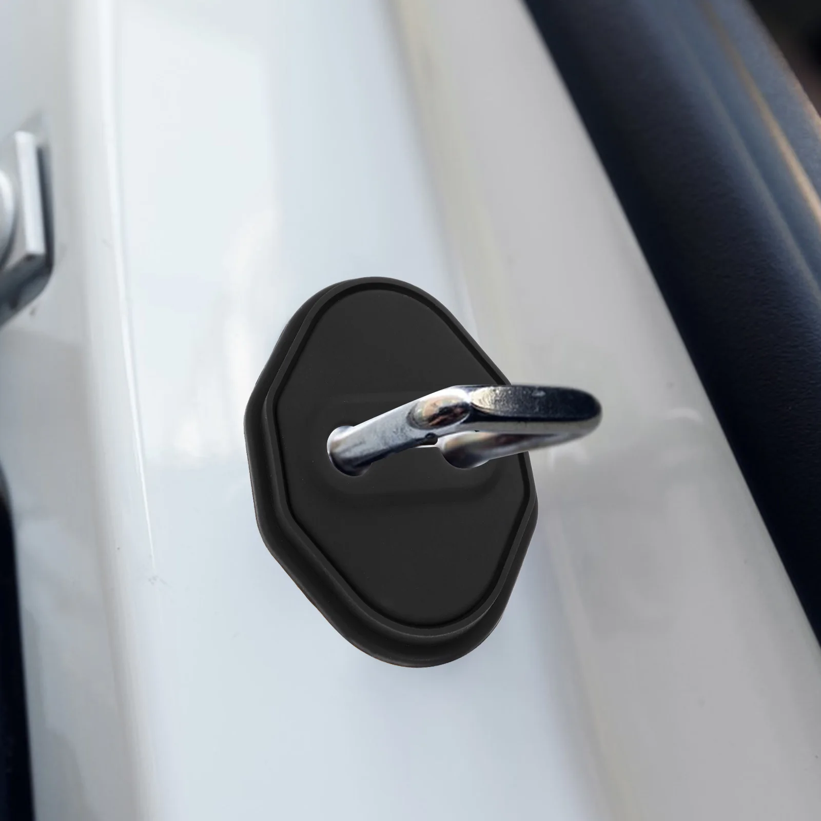 

4pcs Lock Buckle Anti Rust Cover Car Latch Protector Compatible Side Door Lock Covers Automotive Door