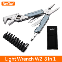 NexTool 8 In 1 Light Wrench W2 Multi Tool Foloding Pliers Multi-functional Spanner Screwdriver Outdoor Camping EDC Hand Tools
