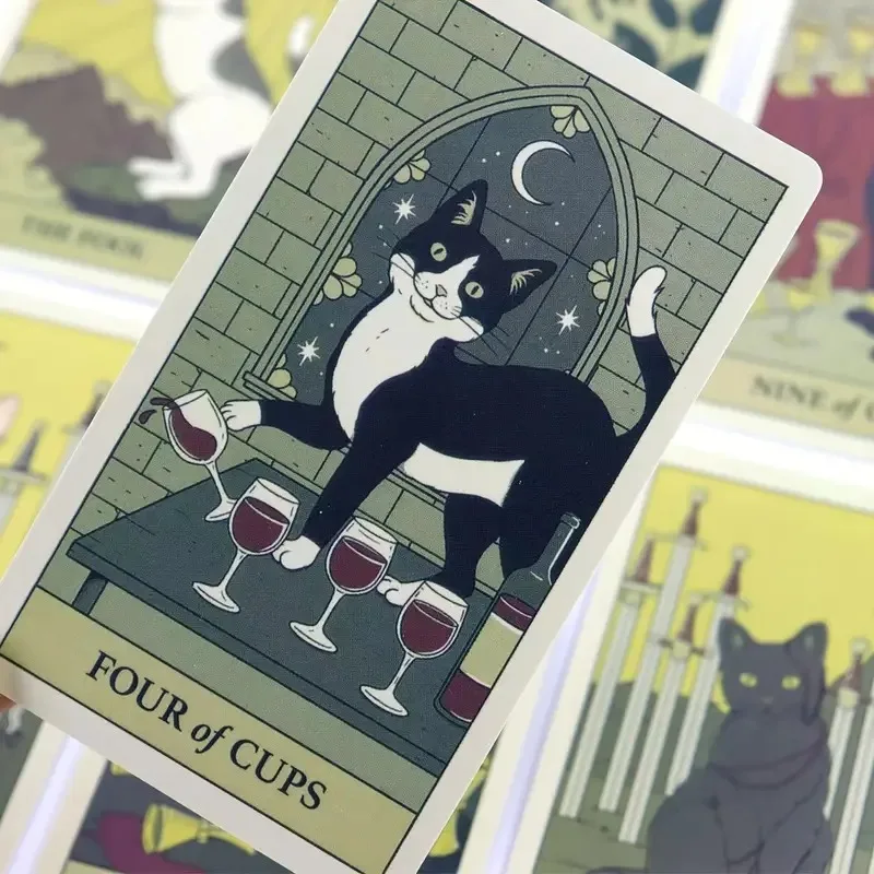 Cats Rule The Earth Tarot Deck, Fortune Telling Tarot Card Games For Fun, Family Party Entertainment Game Cards image 4