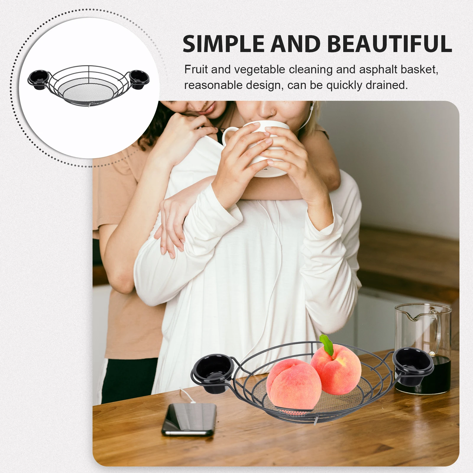 

1 Set Snack Baskets Chips Container Iron Storage Basket Fries Food Holder Deep Fried Kitchen Tool Home Restaurant Use