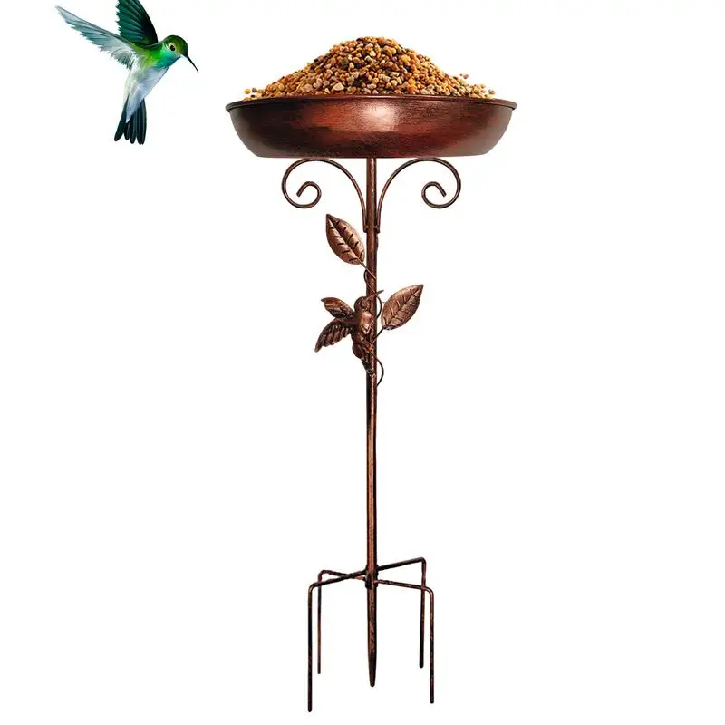 

Bird Bath For Outside Garden Birdbaths Water Feeder Vintage Bird Bath Decoration For Pond Birdwatching Balcony Farmhouse