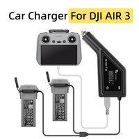 For DJI AIR 3 Drone Dual Battery Car Charger 3 Way Charging USB Port Charging Remote Controller Fast Charging Accessories