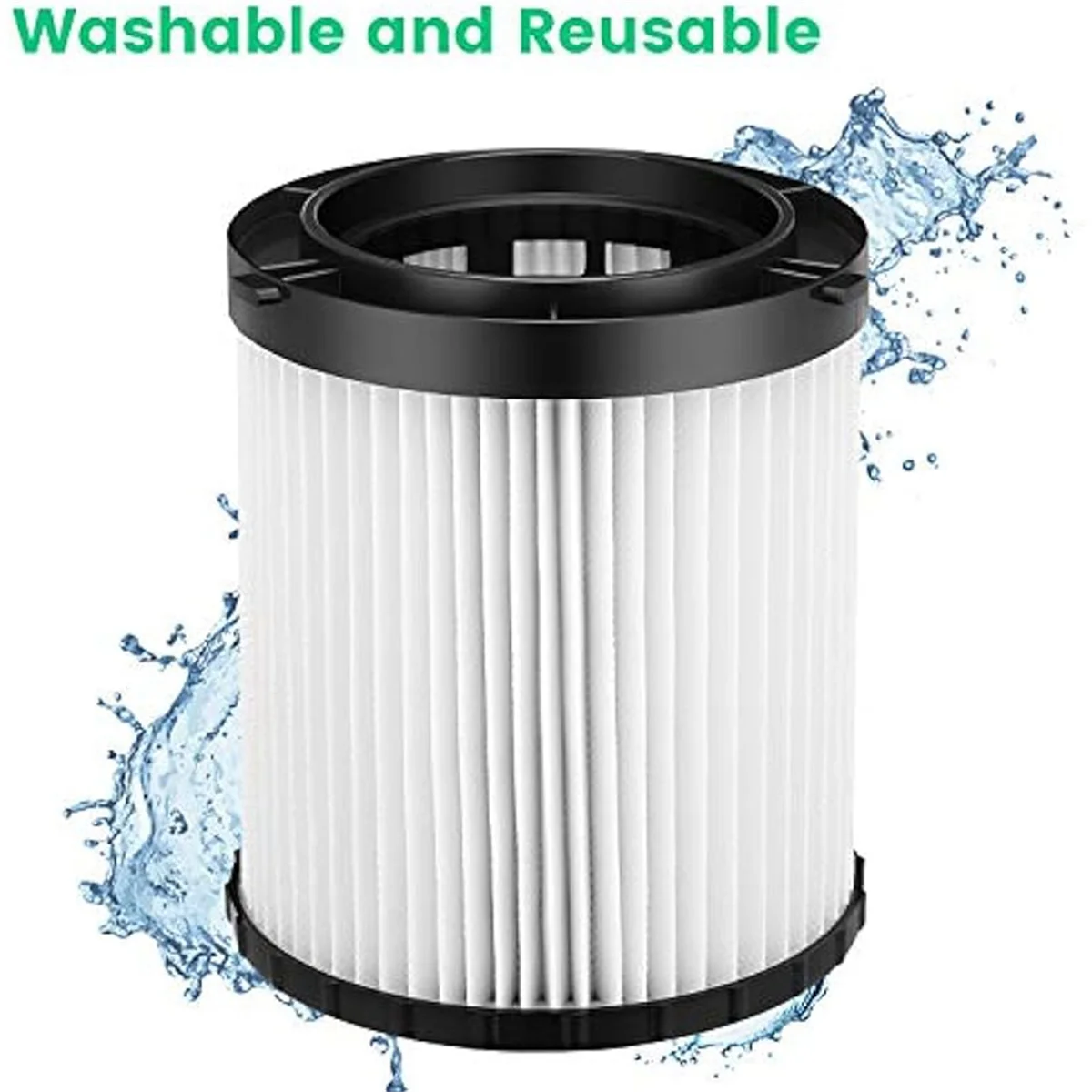 ยอดนิยม 2 Pack True HEPA ตัวกรองทดแทนสําหรับ DEWALT DC500 (DC5001H) ไร้สาย/แบบมีสายเปียก/แห้งสูญญากาศ