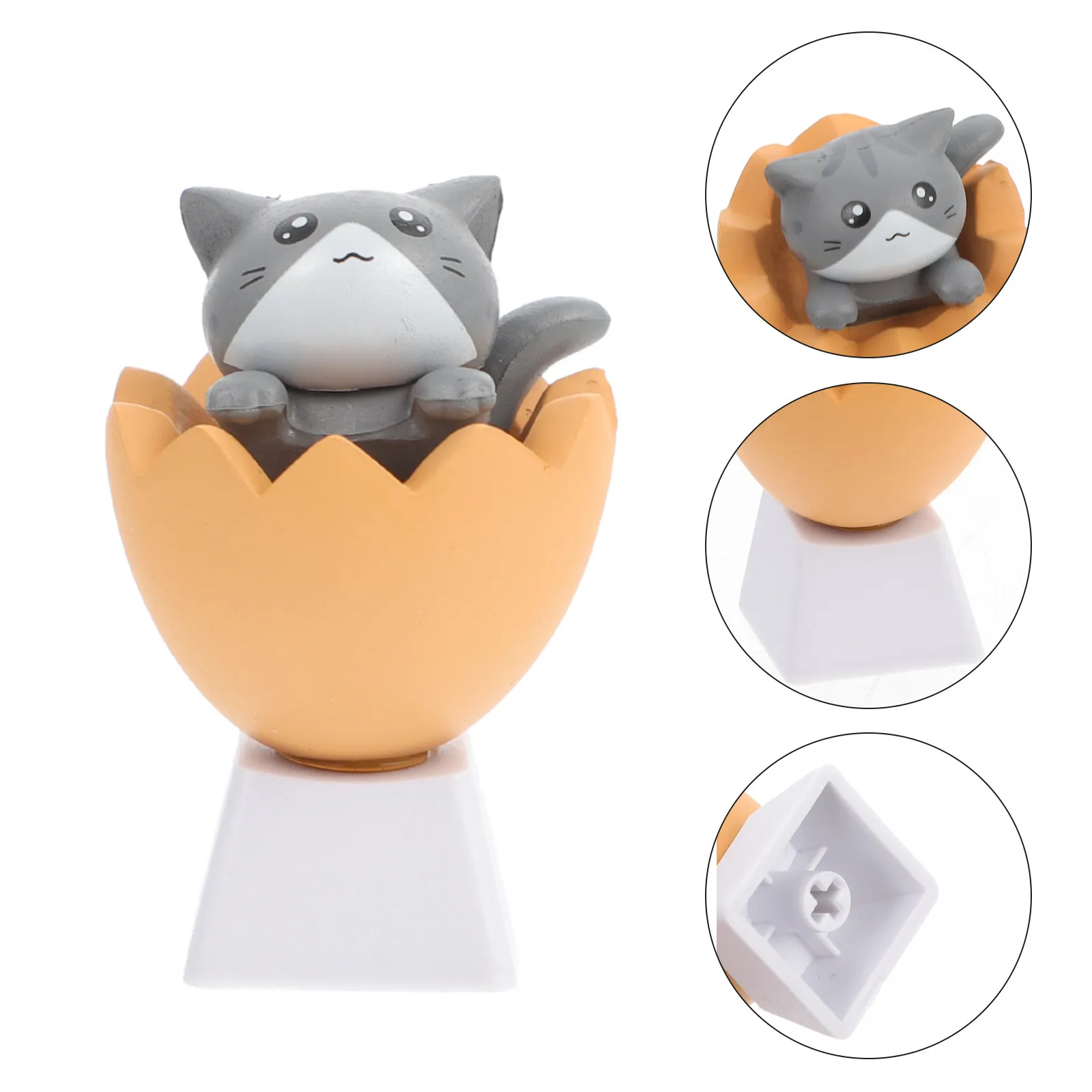 Cat Shape Mechanical Keyboard Key Caps R4 Profile Creative Color Matching Fun Computer Keyboard Replacement Keycaps