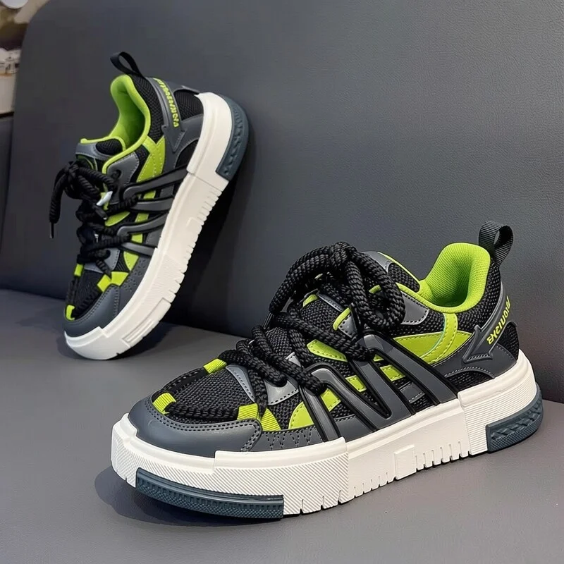 

Men's Summer Breathable Mesh Sport Shoes Anti-slip Casual Thick Bottom Heightening Slip-resistance Outdoor Leisure Shoes