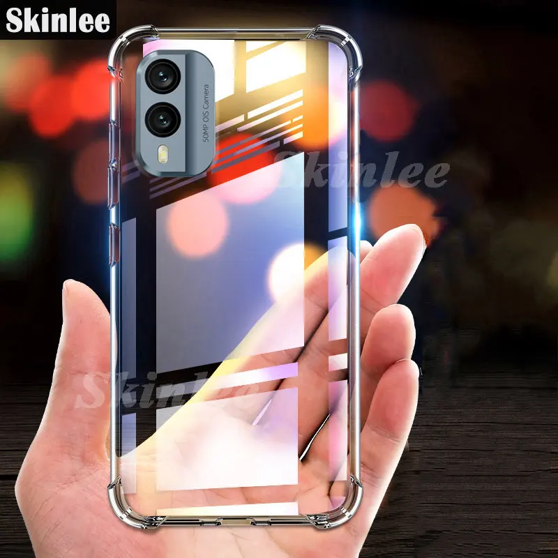 Skinlee-Funda transparente para Nokia X30 5G, carcasa oficial Original a prueba de golpes, Funda transparente para Nokia X30 5G
