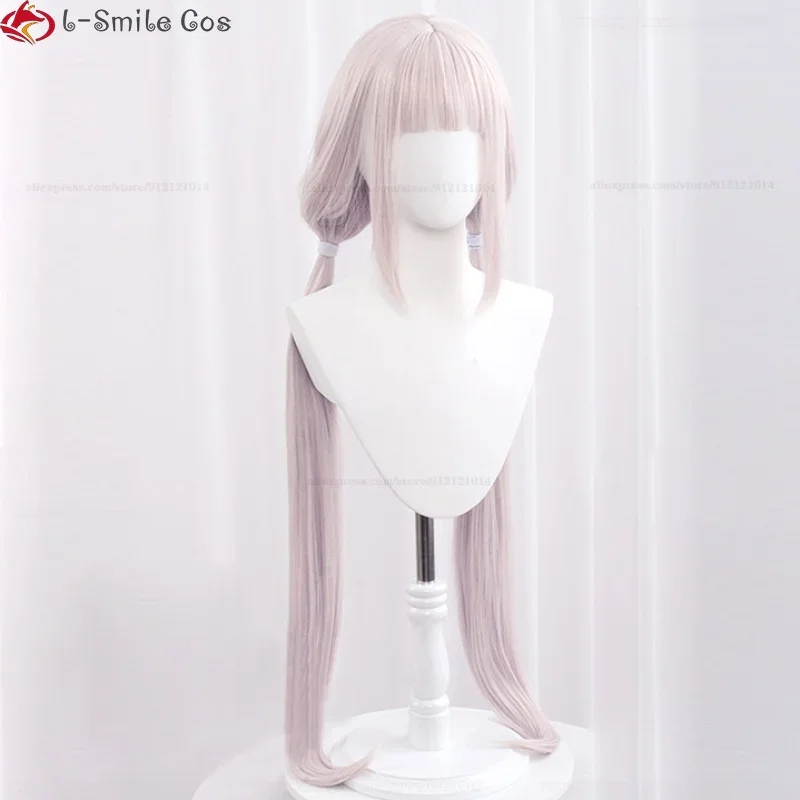 Nekofo-合成コスプレウィッグ,コスプレ用,長さ100cm,耐熱性,ライトピンク,ダークブラウン