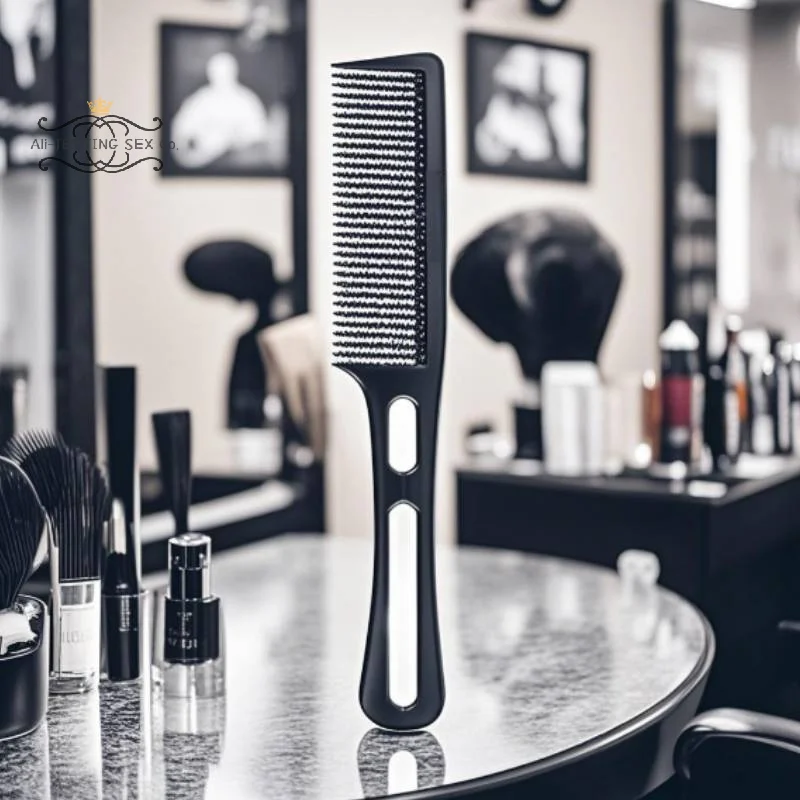 Professional Salon Barber Hair Clipper Accessories Flat Head Cut Comb Anti-static Hair Styling Wide Tooth Men Cut Hair Brush 1pc