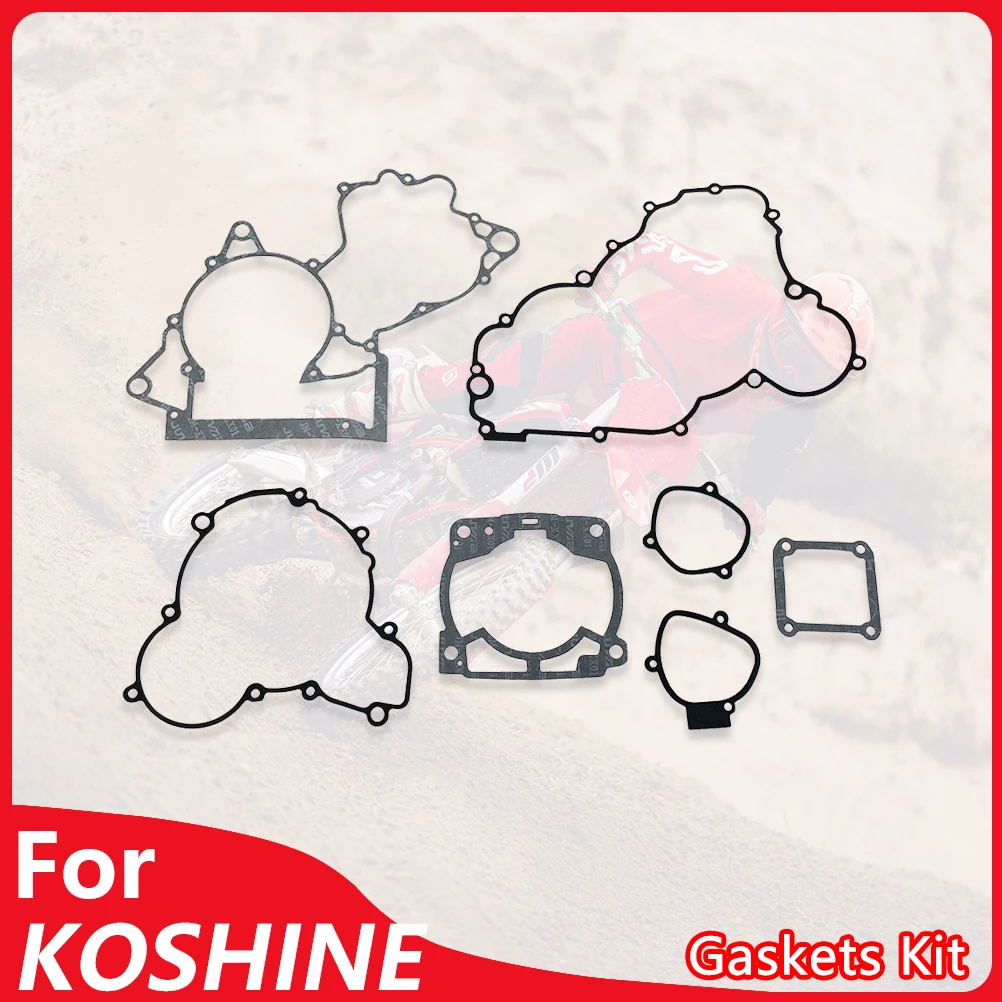 Motorcycle Gasket Kit For KOSHINE Leakproof Seal Full Engine Gasket Set 250 300 320 2 Stroke Off Road Accessories