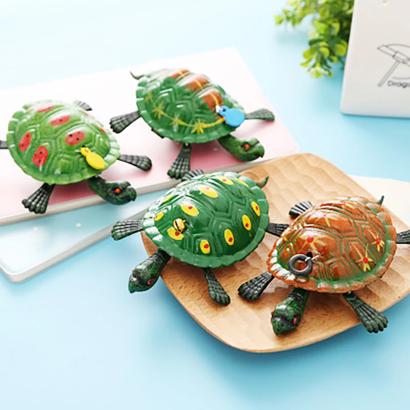 1Pcs Pull The Line Animal Will Walk Toy Creative Fun Pull String Turtle Rabbit Lobster Crab Nostalgic Classic Pull String Toys