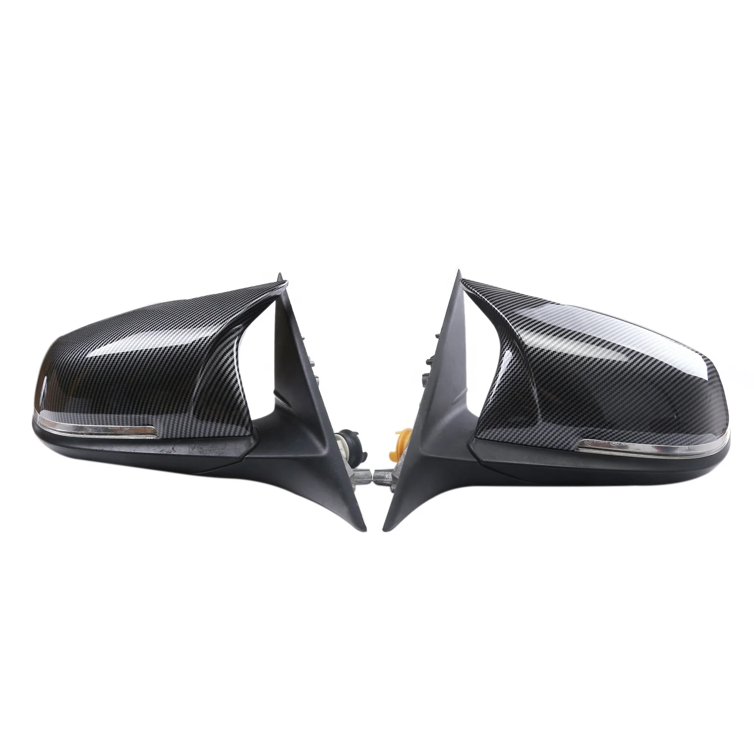 Car Rearview Mirror Cover Fit for BMW 3 Series F30 F35 Snap-on Modified Reverse Mirror Carbon Fiber Protection Cover