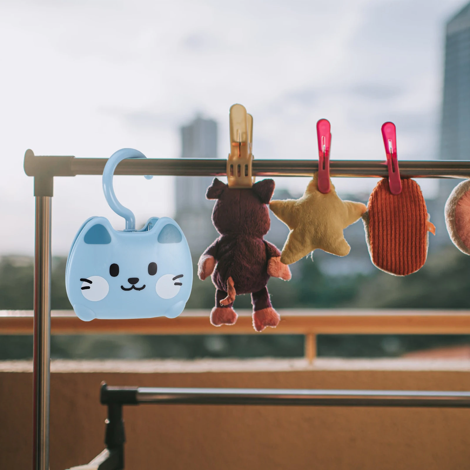 

Pants Clip Cat Hook Clothes Hanger Clips Hooks Plastic Creative Cartoon Hangers