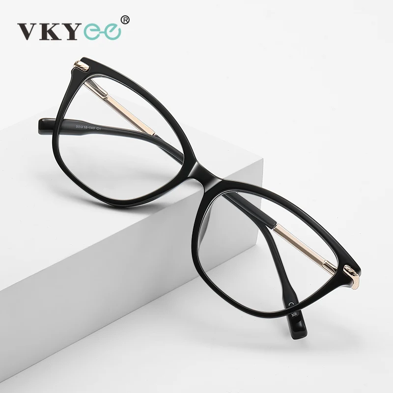 

GENEVIEVE New Fashion Simple Butterfly Personalized Design Anti-Blue Light Glasses Customizable Prescription Photochromic LS243