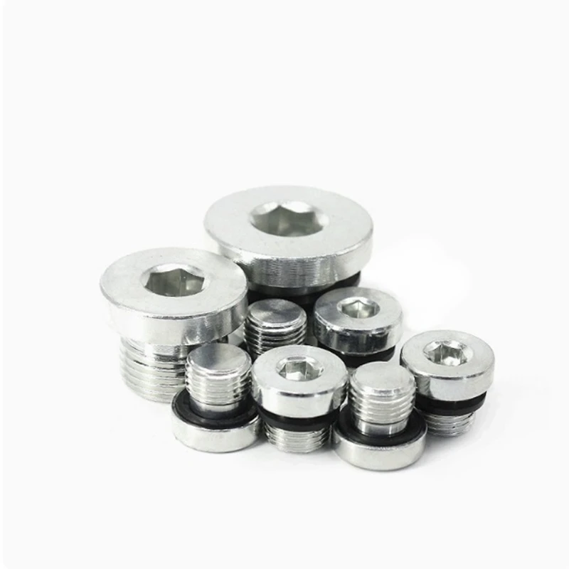 100PCS Internal Hex Plug with O-ring  G1/8''
