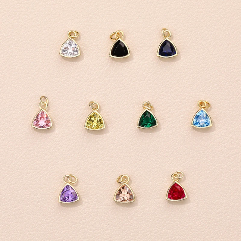 

Real 925 Sterling Silver Colorful Zircon Mini Pendant Necklaces for Trendy Women Exquisite Fine Jewelry Light Luxury Accessories
