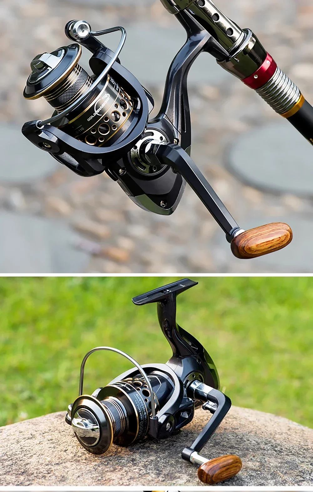 1,8-3,6 m Feeder See stange Combo Carbon Teleskop Spinn rute Rolle Set kurze Reises tange lange Casting Ruten Angelset – Detail 13