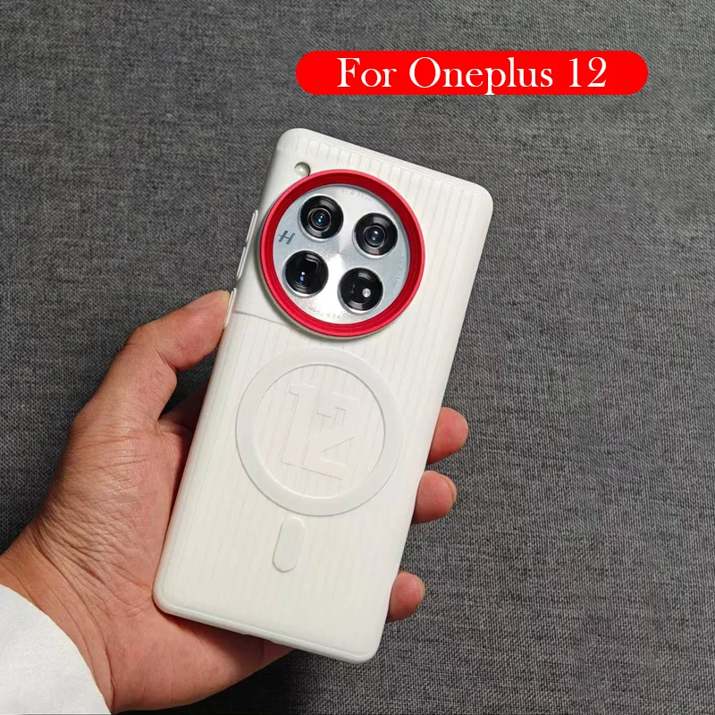 

Магнитный чехол для Oneplus 12, задняя крышка с беспроводной зарядкой для ONEPLUS 12, 5 г