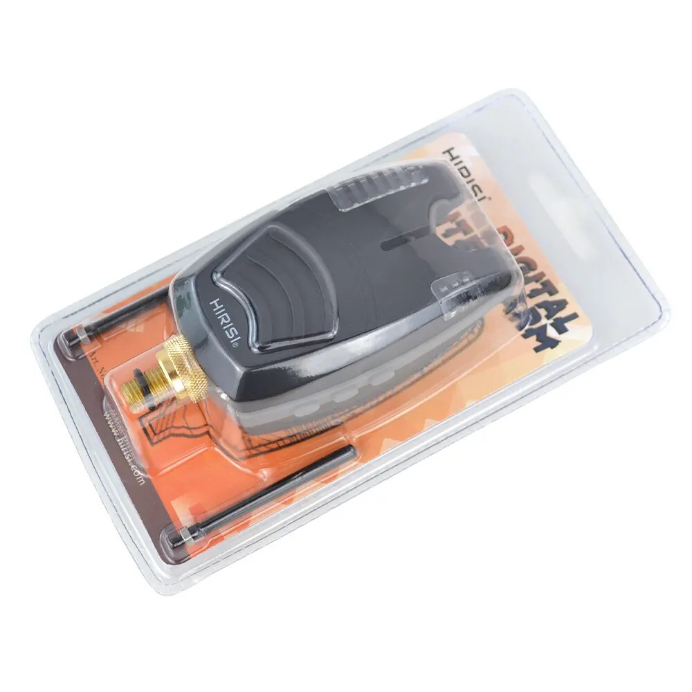 Hirisi 2pcs Waterproof Carp Fishing Bite Alarm with Snag Bar Blue LED Fish Bite Indicator Fishing Accessories