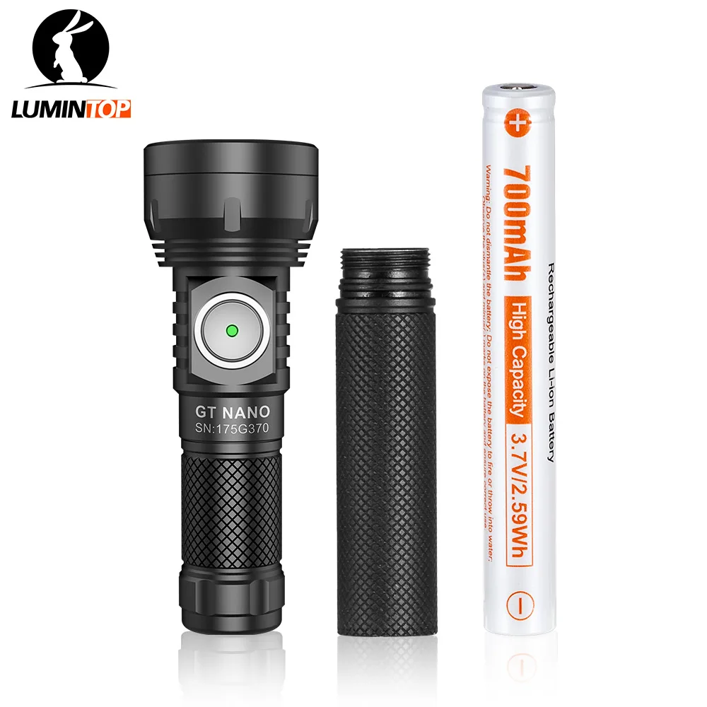 USB タイプ C 充電式懐中電灯 Lumintop GT NANO V3.0 10300 320mah