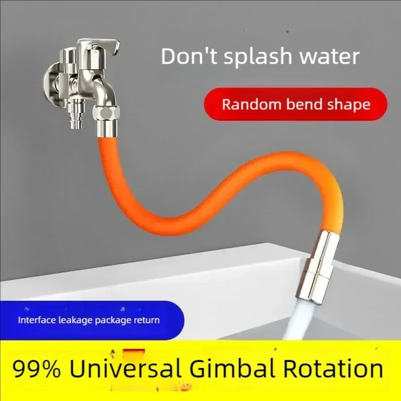 1pc Water Faucet Extension Pipe, Universal Extended Water Pipe, Anti-Splash Extension Pipe