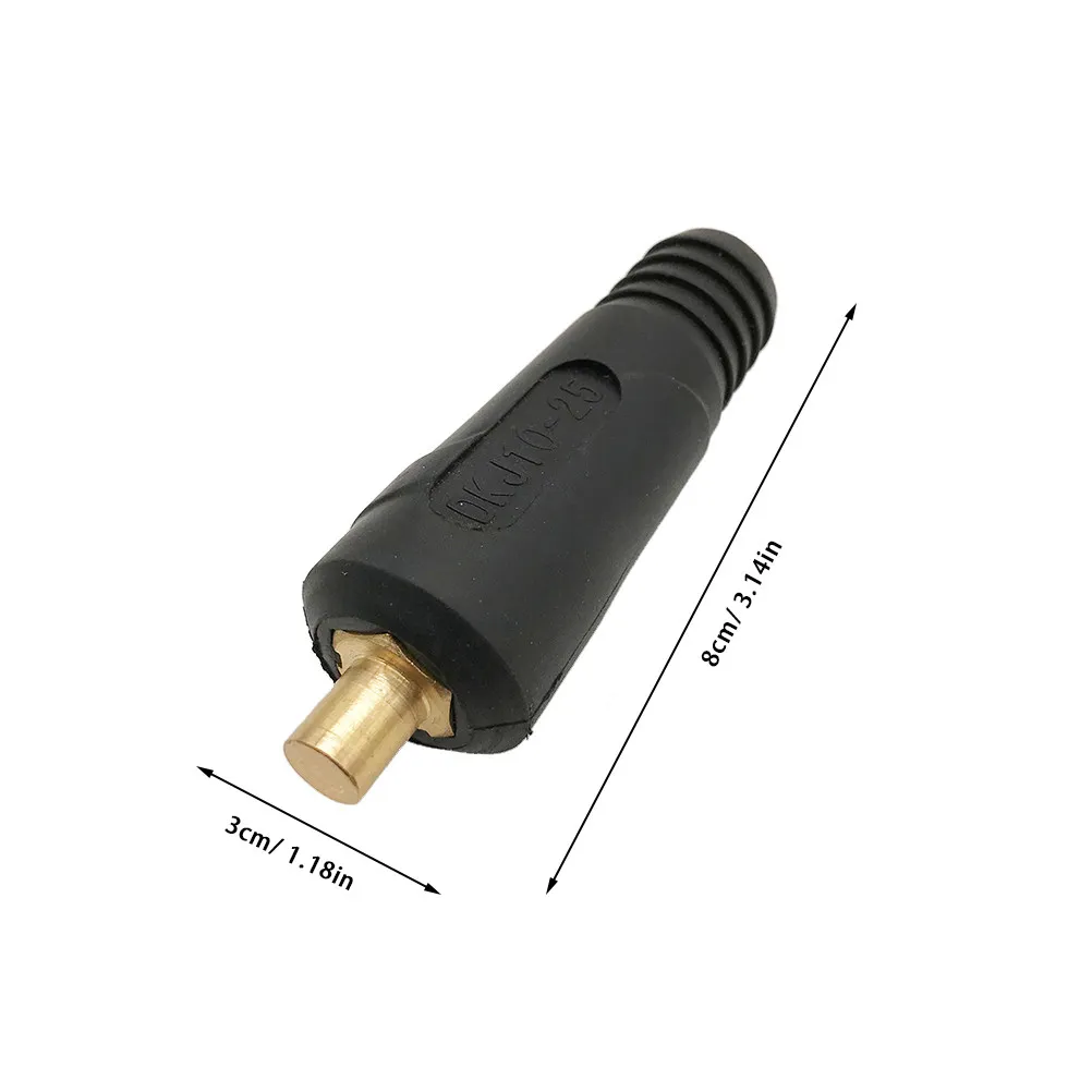 2PCS Cable Connector Welding Plug Solder Terminal High Conductivity Heat Oil Impact Resistant Insulated