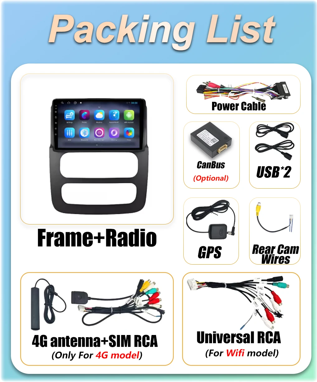 Radio para Auto Android 16 para Dodge RAM 1500 2500 3500 2002 2003 2004 2005, Reproductor Multimedia Inalámbrico Carplay, Auto BT, GPS, Navegación 6
