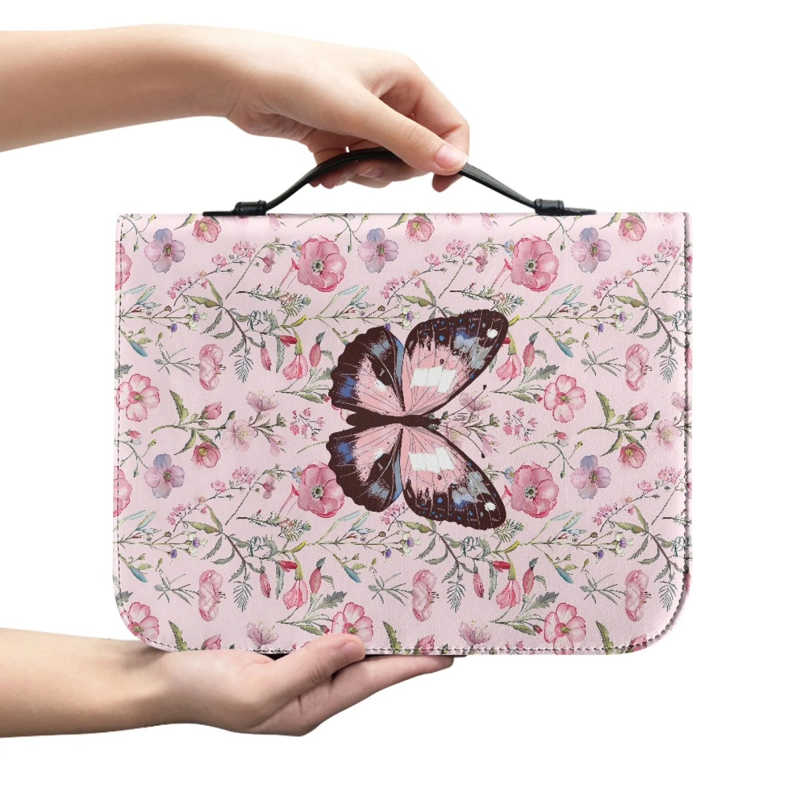 XIXIRIMIDO Flowers Fashion 2026 Practical Bible Case for Men PU Leather Church Bible Bag