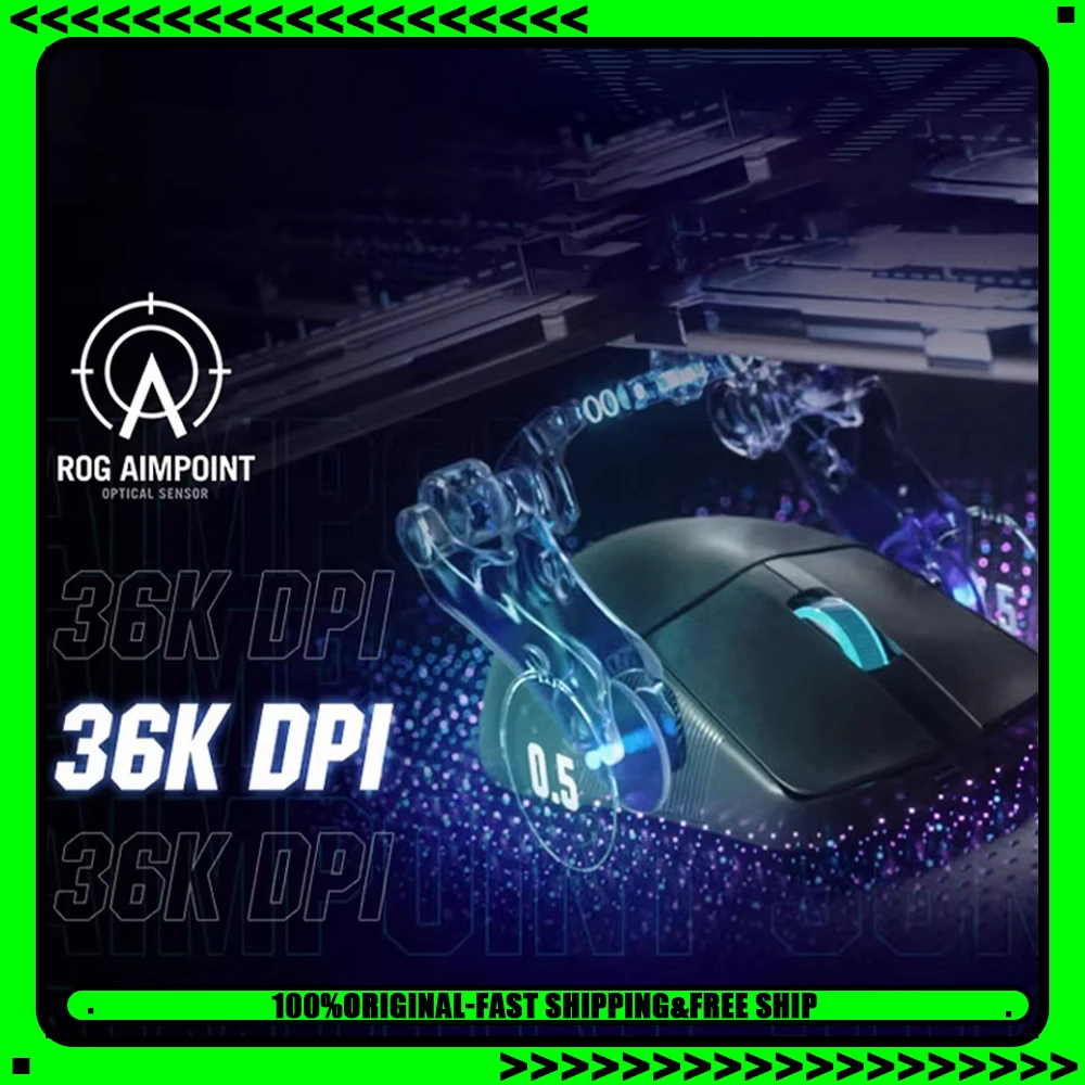 

ROG Dragon Scale ACE X AimLab Cooperate Gaming Mouse 1000Hz 650IPS Wireless Mouse 36K Sensor 36000 DPI For CSGO PC Accessories