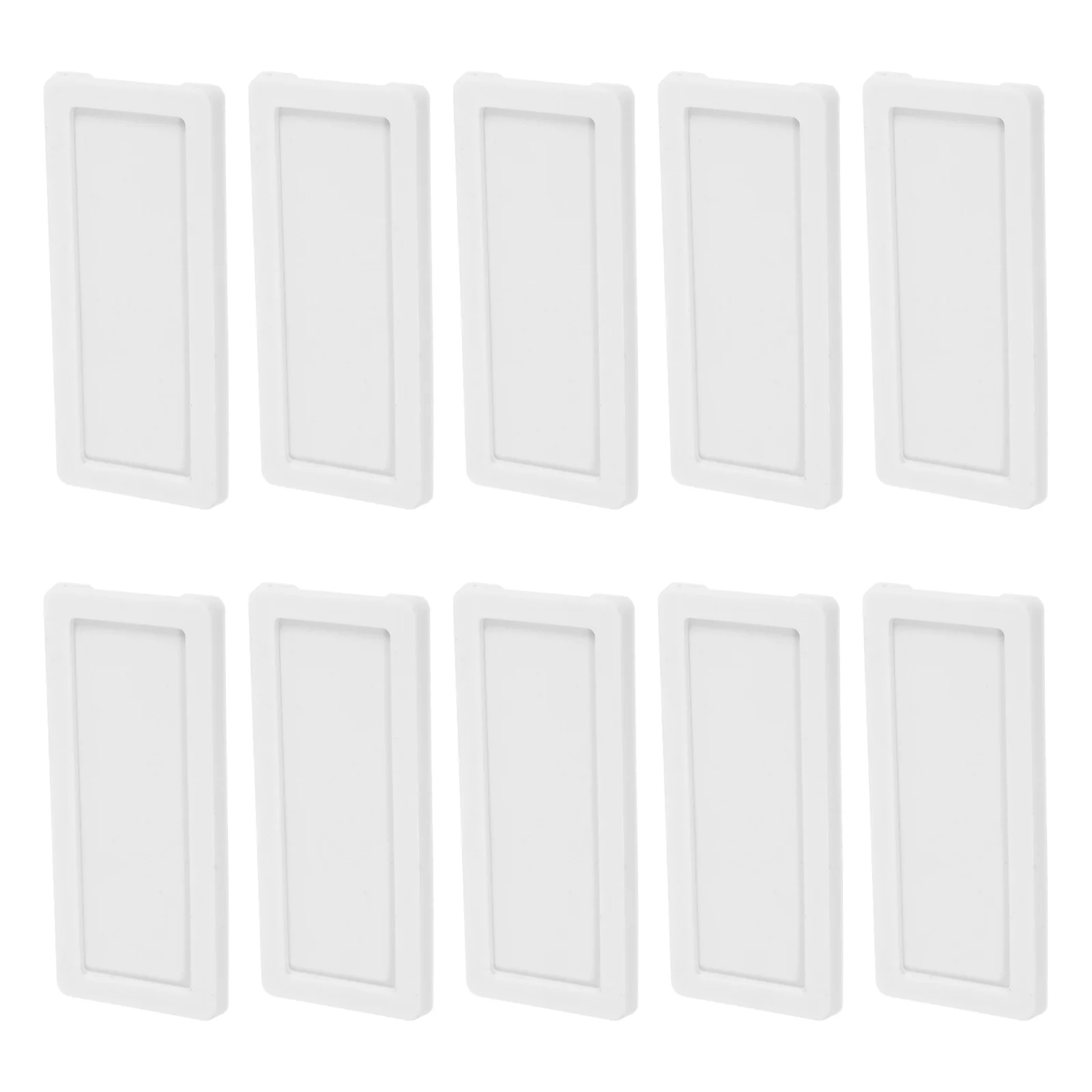 

10 pcs 7x3cm Blue Office File Tag Labels Dual Purpose Magnet Adhesive Reusable Binder Bookshelf Name Badge Label Magnets Storage