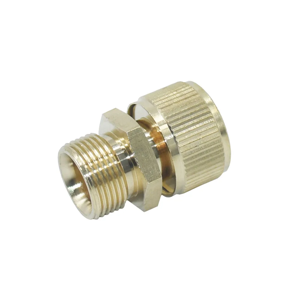 

M22 Male thread Brass Hose Quick Connector 16mm Nipple Garden Water Hose Fitting Water Gun Copper Connector