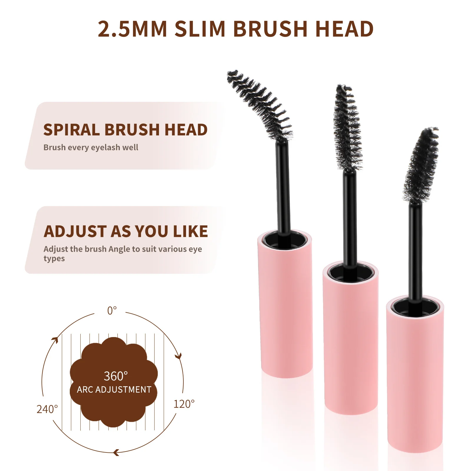 Flacons vides de Mascara légers et étanches, outils de bricolage pour Tube de Mascara, sérum de cils vide, brillant, maquilleurs, 10 pièces