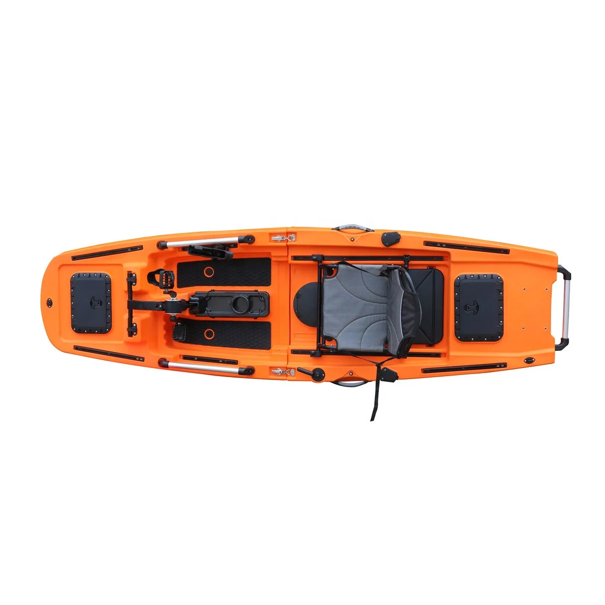 Kayak da pesca modulare Vicking Kayak a pedale con elica singola a 2 sezioni Facile da trasportare e trasparente con materiale Lldpe