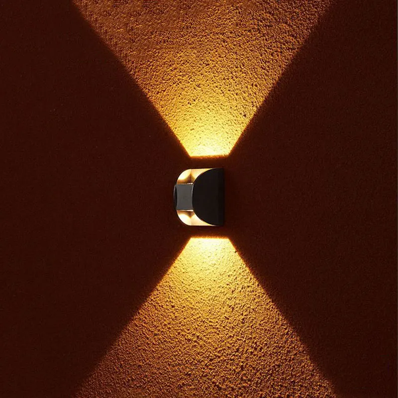 Modern LED Wall Light Outdoor Waterproof IP65 2 Heads for Patio Balcony Aisle