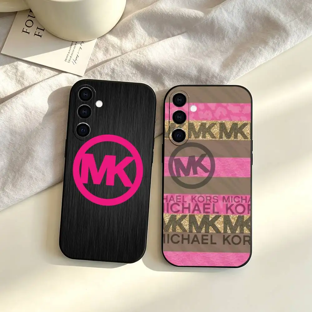Fashion M-MKorsES logo  Phone Case For Samsung Galaxy A73,A72,A71,A70,A53,A52,A51,Others Soft Black Cover