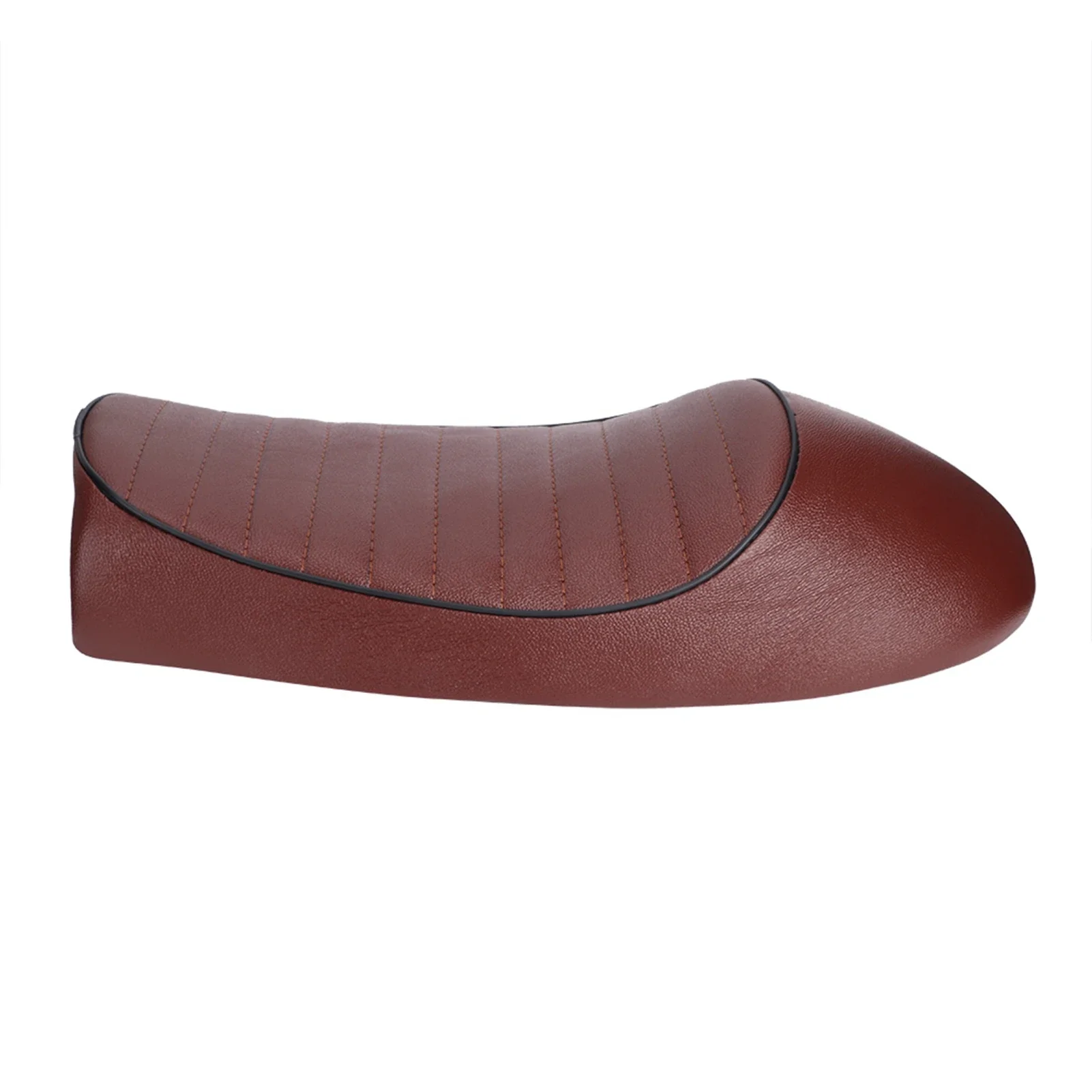 Motorcycle PU Leather Vintage Cafe Racer Refit Seat Flat Saddle Cushion for CG125 GN CG CB400SS