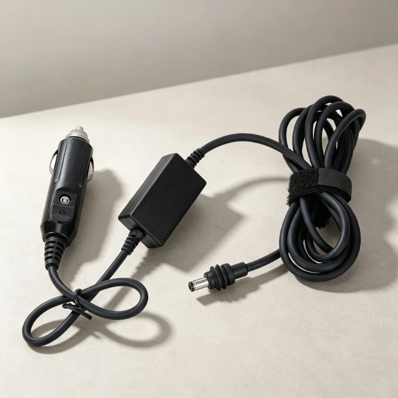 12V to 30V Vehicle Power Cable with Car Outlet End, 5.5 x 2.1mm Output Tip, 100cm Module for Mobile Daily Use On the 896C