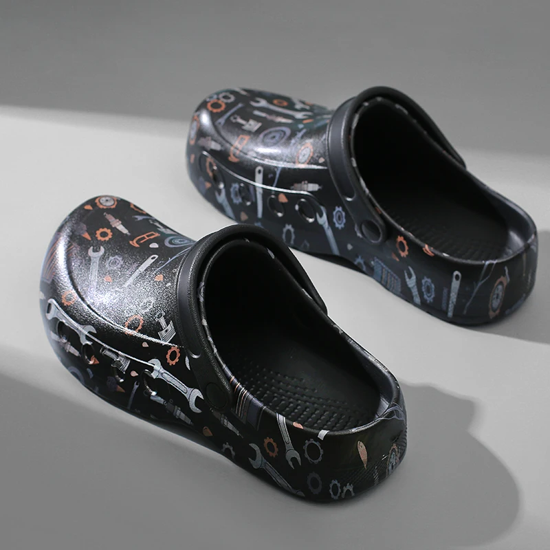 Summer Men's Clogs Sandals Man Home Garden Shoes Comfortable Men Slippers Non-Slip Soft Bottom Flip Flop Sandals Big Size 49 50 - view 5