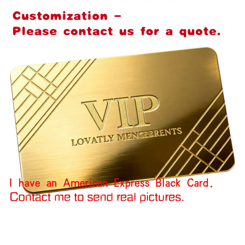 

custom.Mirror Polished Metal Card Laser Engraving Stainless Steel Aluminum Printing VIP Loyalty Membership Business Met