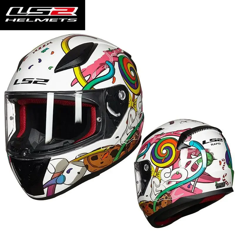 

LS2 FF353 Kids Helmets Motorcycle Helmet Children's Full Face Helmet Youth Racing Safety Helmet Motocross Equipment