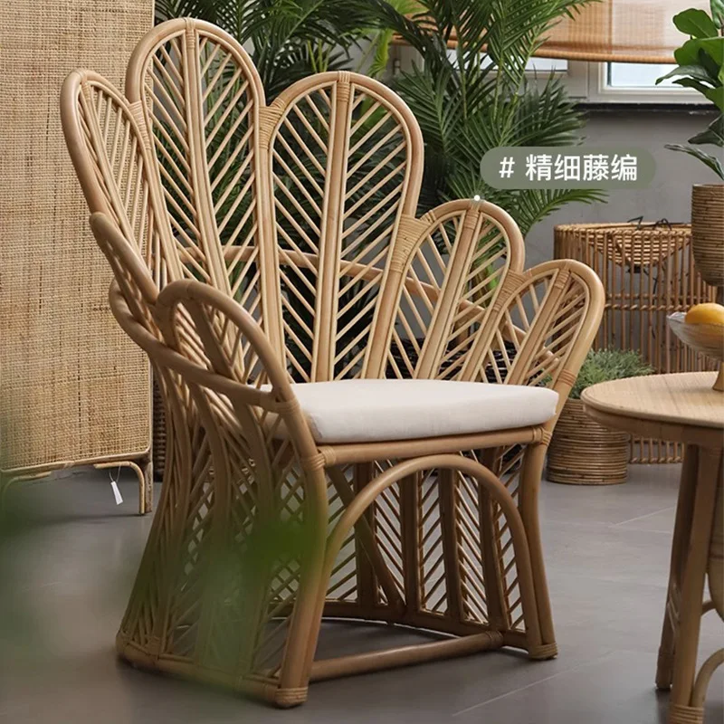 South East Asia Rattan Chair Natural Japanese Nordic Ins Homestay Balcony Simple Casual Handmade Furniture