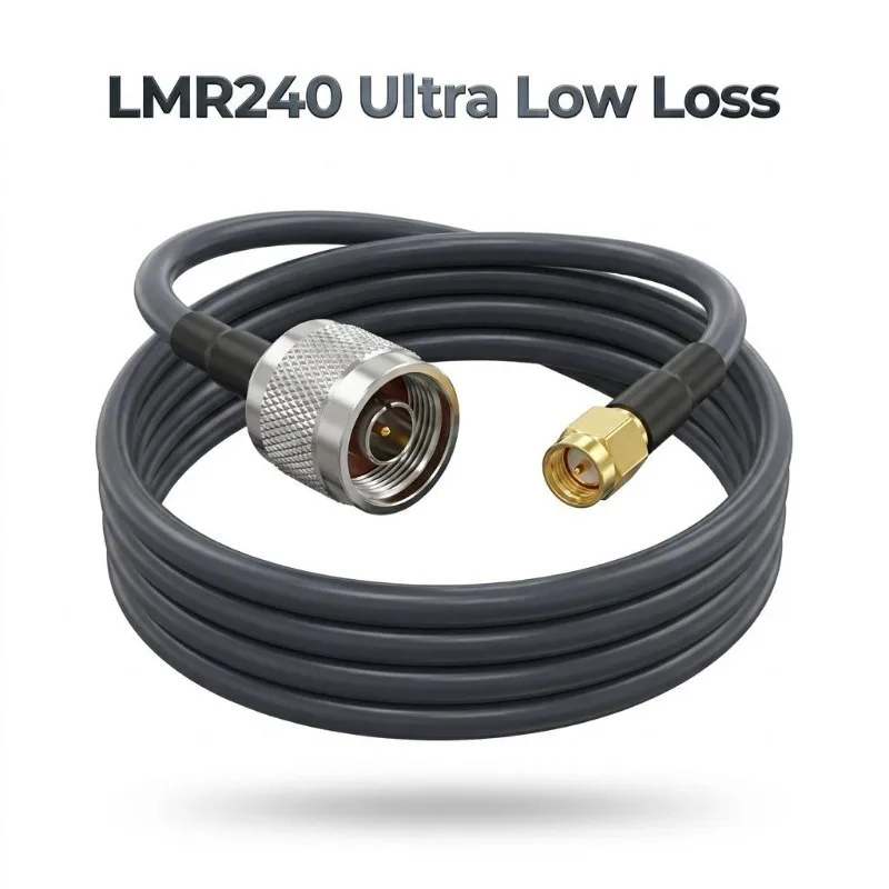 N Male to SMA Male Pigtail Cable LMR240 Low Loss Coaxial Jumper 50 Ohm for 4G 5G LTE Antenna Extension