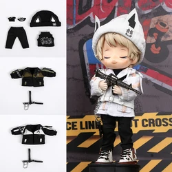 New OB11 Doll Clothes Project  A Suit 1/12 Bjd Boy Girl's Fashion Cool Coat Dog Ear Knitted Hat For Molly GSC YMY P9 UF Body