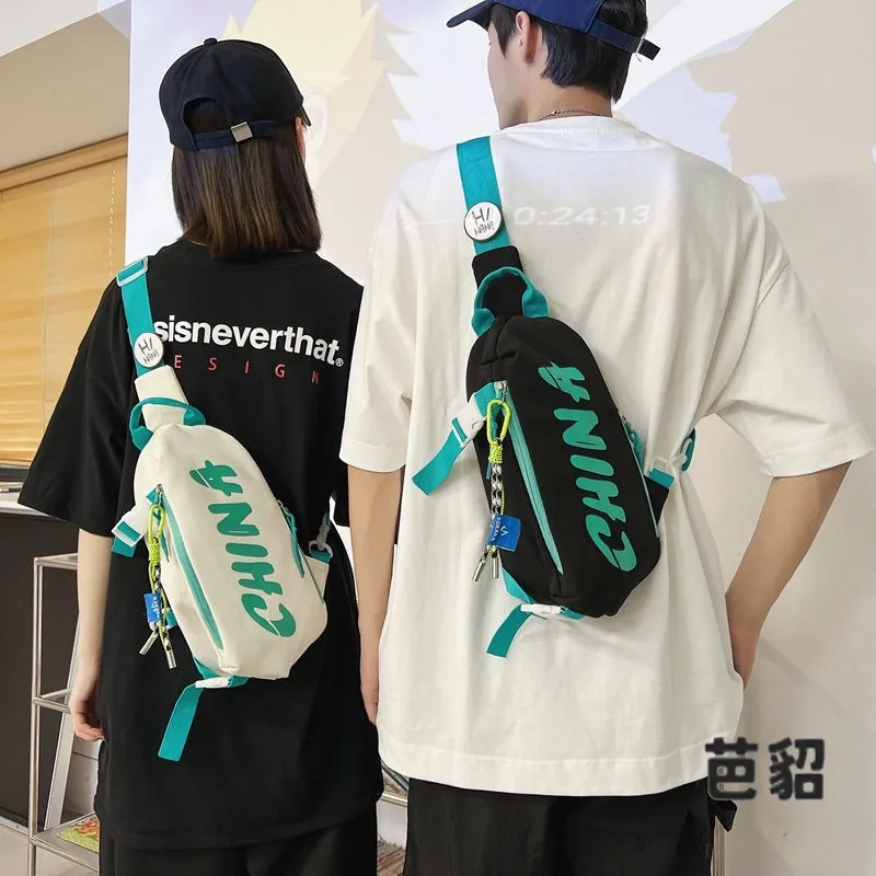 Street Style Large Capacity Crossbody Bag Unisex Single Shoulder Sporty Fashion Bag for Students And Young Adults