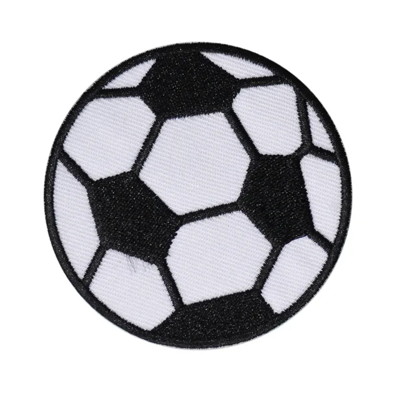 Embroidery Soccer Badge Iron on Ball Patch Basketball Baseball Rugby Football Cartoon Mini Cloth Appliques for Tshirt Jersey DIY