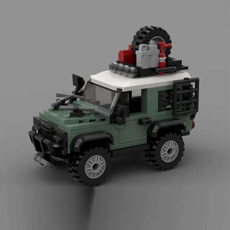 Speed Racing Car Model MOC Building Bricks Classic Defender 90 Modular Technology Children Holiday Gifts Assemble Toys Suit