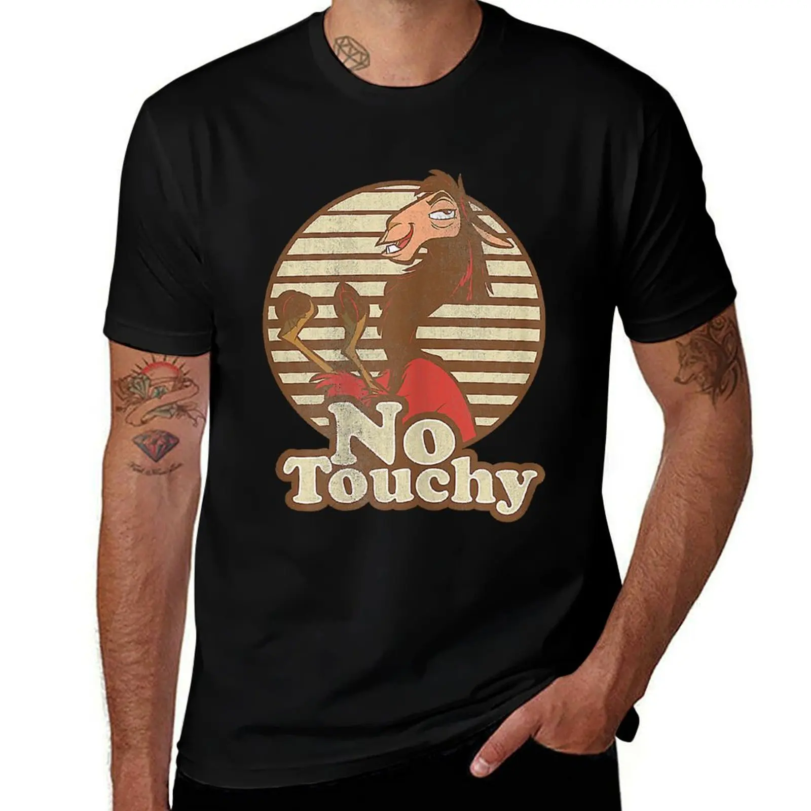 Emperor_s New Groove Kuzco Llama No Touchy T-Shirt Work Wear Lightweight Tee T-Shirt