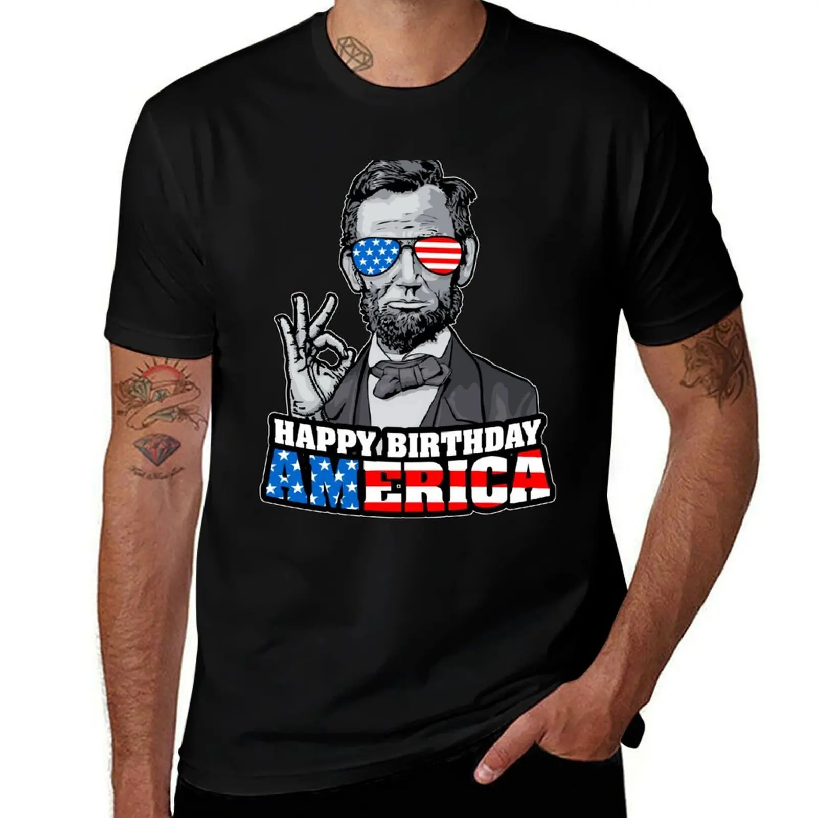 

Abraham Lincoln 4th Of July Funny OK Happy Birthday America T-Shirt t shirts designer T-Shirt