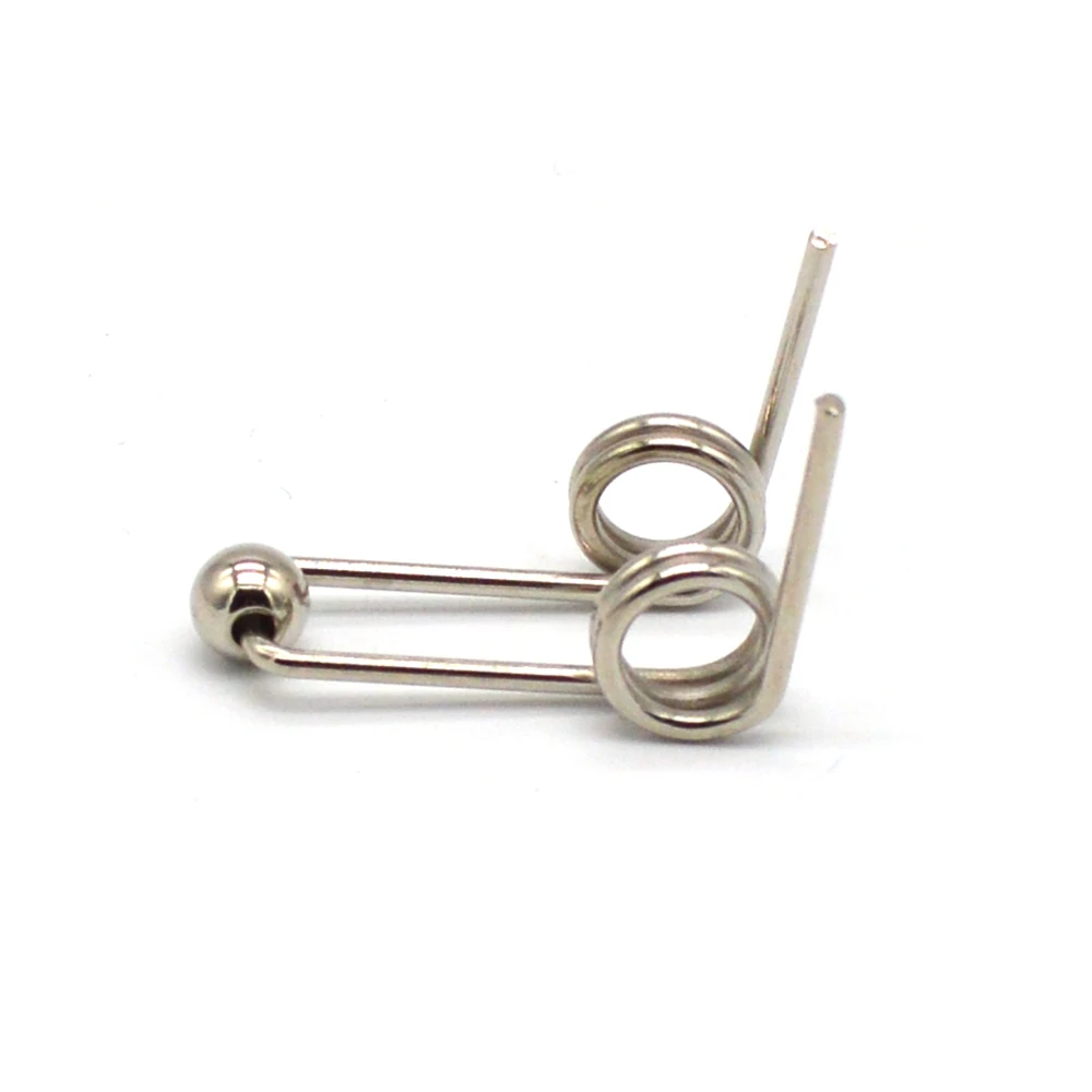 Wire diameter 1.2mm Curling Iron Replacement Part Fix Broken Double Return Torsion Spring Special for perm rod